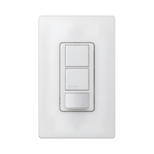 [LUTRON_MSOPS6DDVSW] Lutron (XCT) Apagador doble con sensor de presencia, ideal para salas de entretenimiento, conferencia, etc.