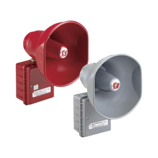 [FEDERALSIGNALINDUSTRIAL_AM302] FEDERAL SIGNAL INDUSTRIAL AudioMaster® Altavoz de bocina reentrante para megafonía y anunciamiento publico, 30W de Potencia, Listado contra incendios UL, Color Gris