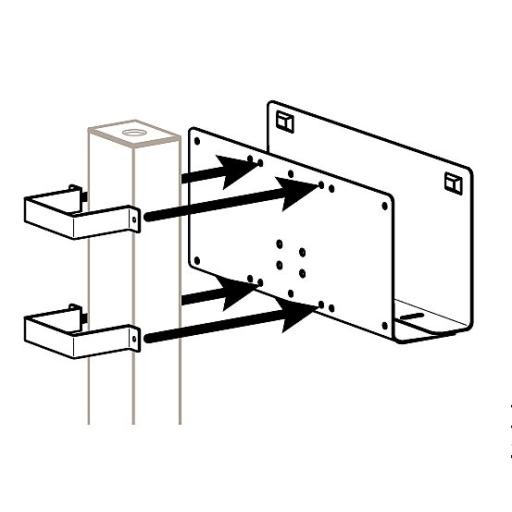 [ERGOTRON_60-158-100] Ergotron BRACKET-MOUNT PERIPH TO 3X3 PO ST