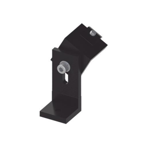 [EPCOM_EPLFFN202B] Epcom Soporte L para fijación de riel 5 Y 8  en techo de concreto anodizado negro