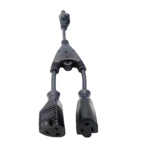 [EPCOM_DIY-VCA] Epcom Cable con derivación Vca / 1 Entrada macho Vca / 2 salidas hembra Vca  