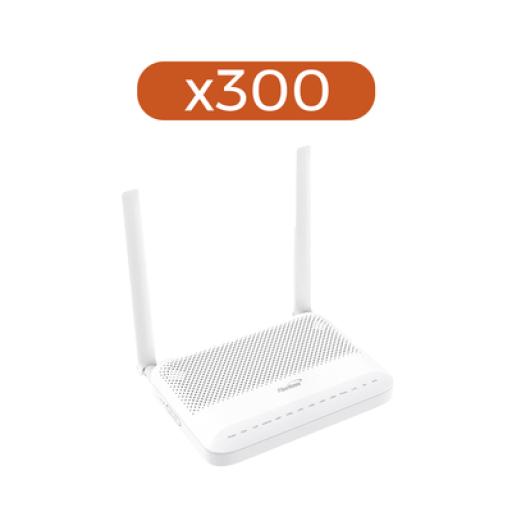 [FIBERHOME_HG6145D2-KIT] FiberHome KIT 300 Piezas ONU GPON WiFi 2.4/5 GHz MIMO 2x2, 4 puertos Gigabit + 1 POTS + USB, conector SC/UPC