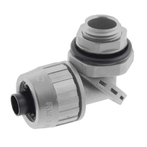 [HUBBELL_HUB-PS0759-NGY] Hubbell Conector Multi Posición de Nylon de 3/4" para Tubería Liquidtight Polytuff.