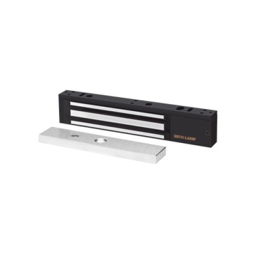 [SECO-LARM_E-941SB-600PQ] SECO-LARM CERRADURA ELECTROMAGNETICA DE 600LB EN COLOR  NEGRO CON SENSOR DE ADHERENCIA Y LED DE STATUS