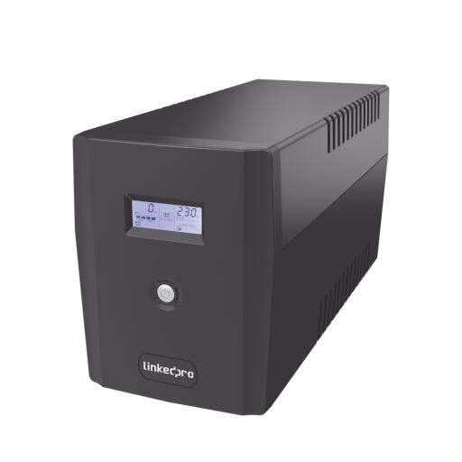 [LINKEDPROBYEPCOM_LP1500LCD] LINKEDPRO BY EPCOM UPS, L/NTERACTIVA, 1500VA/900W 6 CONTACTOS NEMA 5-15R C/PANTALLA LCD Y PROTECCION RJ45/USB