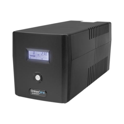 [LINKEDPROBYEPCOM_LP1200LCD] LINKEDPRO BY EPCOM UPS 1200VA/720W, L/INTERACTIVA, PROTECTOR RJ45 + USB, 8 CONTACTOS NEMA 5-15R C/PANTALLA LCD 