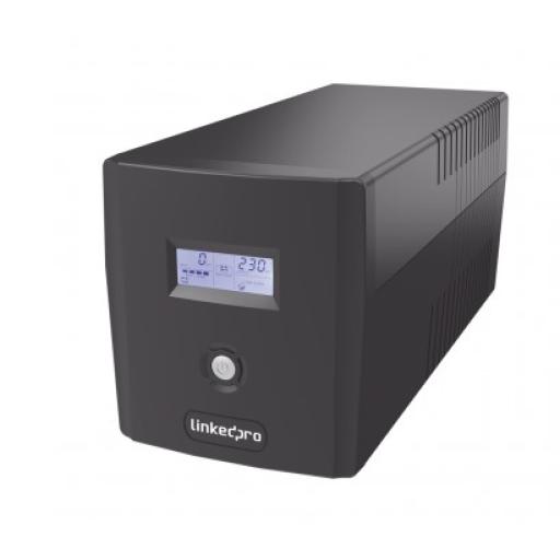 [LINKEDPROBYEPCOM_LP800LCD] LINKEDPRO BY EPCOM UPS C/DISPLAY L/INTERACTIVA  800VA/480W, 6 TOMAS 5-15R, REGULADOR D/VOLT., PROT. RJ45 + USB