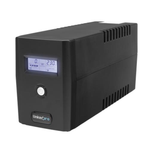 [LINKEDPROBYEPCOM_LP800LCD] LINKEDPRO BY EPCOM UPS C/DISPLAY L/INTERACTIVA  800VA/480W, 6 TOMAS 5-15R, REGULADOR D/VOLT., PROT. RJ45 + USB