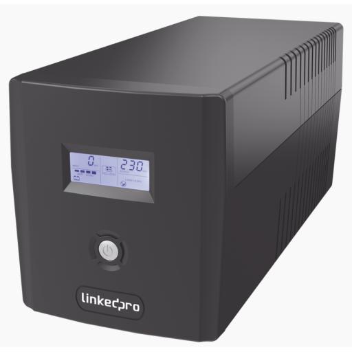 [LINKEDPROBYEPCOM_LP1000LCD] LINKEDPRO BY EPCOM UPS C/DISPLAY L/INTERACTIVA  1000VA/720W, 8 TOMAS 5-15R, REGULADOR D/VOLT., PROT. RJ45 + USB