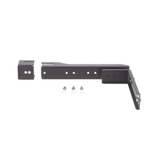 [PANDUIT_FR6ALB] Panduit Soporte en L Para Canaletas FiberRunner 4x4 o 6x4, Para Instalación en Riel de Charola Tipo Escalerilla, Color Negro