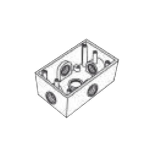 [RAWELT_RR-0286] RAWELT Caja Condulet FS de 3/4" (19.05 mm ) con cinco bocas a prueba de intemperie.