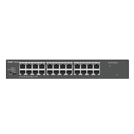 [RUIJIE_RG-ES124G-L] RUIJIE Switch no administrable, con 24 puertos 10/100/1000 Mbps, Monitoreable en la Nube