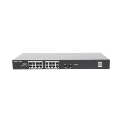 [RUIJIE_RG-ES118GS-P-L] RUIJIE Switch PoE+ No Administrable con 18Puertos Gigabit y 2 Uplinks Gigabit