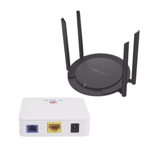 [RUIJIE_KIT2-VPON-WIFI] RUIJIE Kit 2 ONU Bridge Dual GPON/EPON con Router Home Wi-Fi Ideal para distribuciones WISP de mayor cobertura Wi-Fi en Hogares y Oficinas
