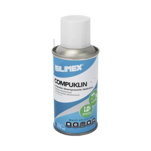 [SILIMEX_COMPUKLIN-170] Silimex Limpiador desengrasante en aerosol dielectrico, para tarjetas electrónicas y circuitos, bote 170 ml.