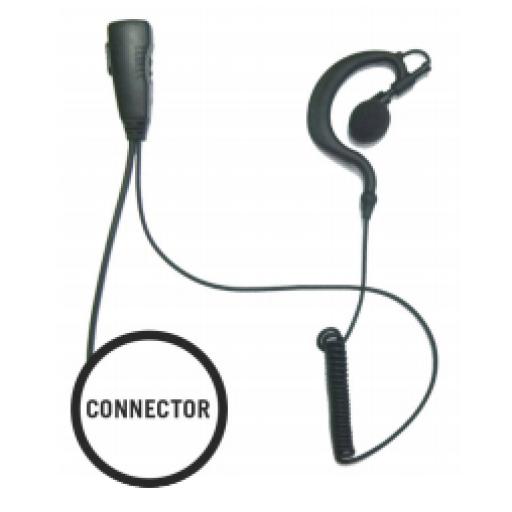 [TXPRO_TX-110N-H02] TX PRO Micrófono de Solapa con Audífono Ajustable al oído. Para.  NXRADIO TE-390, HYT TC610P/TC780