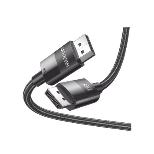 [UGREEN_80392] Ugreen Cable DisplayPort 1.4 | Longitud 2m | Versión DP1.4 | 8K 7680x4320 a 60 Hz | Soporta 3D | HDR | Blindaje Interno Múltiple | Nylon Trenzado | Soporta 32.4Gbps.
