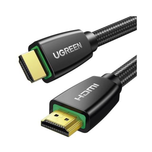 [UGREEN_40410] Ugreen Cable HDMI 2.0  de Nylon Trenzado / 2 m / 4K@60Hz / HDR / 3D / HEC (Canal Ethernet HDMI) / ARC (Canal de Retorno de Audio / Color Profundo de 48 bits / Audio de 32 canales / HDCP 2.2 /Audio DTS: X / 18 Gbps / Blindaje de 4 capas