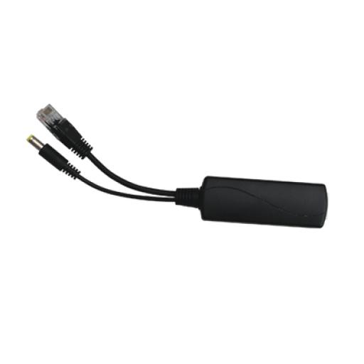 [WI-TEK_WI-POE11S-48V] WI-TEK Splitter PoE IN 802.3 af/at / Se Puede Energizar Hasta con 30W / Salida de 12 Vcc / Instalación es Escritorio (superficie plana) / Idea para cámas IP SIN PoE (CCTV)