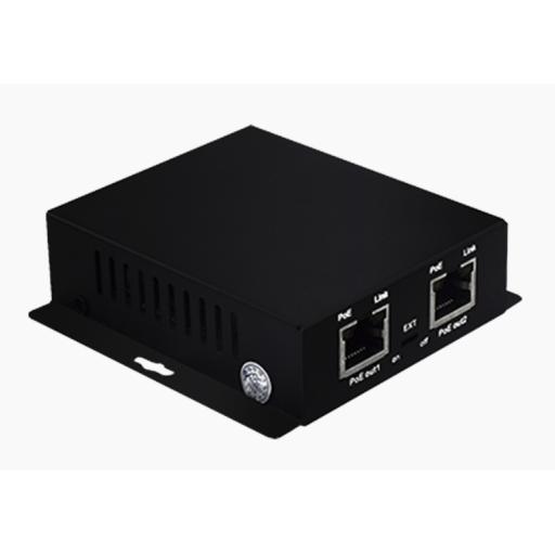 [WI-TEK_WI-PE31G] WI-TEK Inyector PoE Extenido Industrial / PoE 802.3 af/at Hasta 30W / Conexión plug and play / Alcance de hasta 250 metros / Aplicaciones CCTV / Alimentación PoE af/at o Vcc 37-57 Vcc