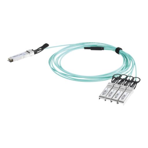 [LINKEDPRO_LP-AOC-40G-4X10G-1M] Linkedpro Cable AOC QSFP+ de 40 Gbps a 4x 10 Gbps / Cable de fibra óptica Activo / Longitud: 1 metro 