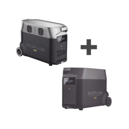 [ECOFLOW_DLTPRO-BP] ECOFLOW Kit de Estación de Energía Portátil 3600Wh + Batería Externa 3600Wh (7200Wh)