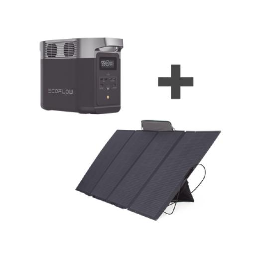 [ECOFLOW_DLT2-KIT] ECOFLOW Kit de Estación de Energía Portátil 1024Wh + Panel Solar Flexible 400W 