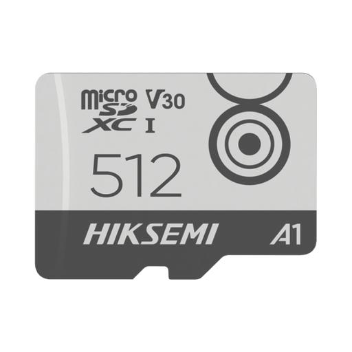 [HIKSEMIBYHIKVISION_HS-TF-M1/512G] HIKSEMI by HIKVISION Memoria MicroSD / Clase 10 de 512 GB / Especializada Para Videovigilancia Movil (Uso 24/7) / Soporta Altas Temperaturas / 95 MB/s Lectura / 55 MB/s Escritura