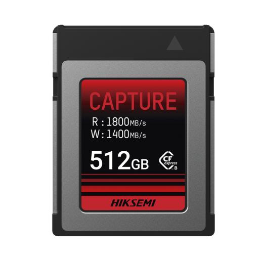 [HIKSEMIBYHIKVISION_HS-CFE-E300/512G] HIKSEMI by HIKVISION Memoria CFexpress tipo B / Clase 10 de 512 GB / Especializada para Cámaras de Fotografía y Video  / 1800 MB/s Lectura / 1700 MB/s Escritura