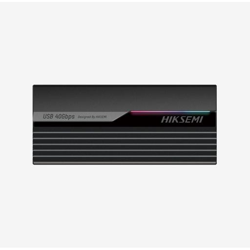 [HIKSEMIBYHIKVISION_HS-HUB-MDS4] HIKSEMI by HIKVISION Carcasa para SSD M.2 (Enclosure) / Conector USB-C / RGB / Hasta  40 Gbps