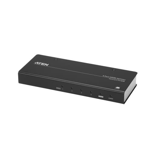 [ATEN_VS184B] ATEN Splitter HDMI | 1 x 4 | True 4K @ 60 Hz | HDCP 2.2 | EDID Expert™ | HDR 4:4:4 | Plug & Play