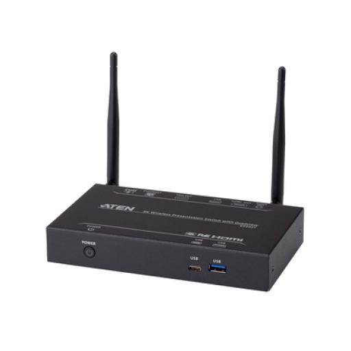[ATEN_VP2021] ATEN Switch de presentaciones |4K | inalámbrico con Quad View | Diferentes herramientas de colaboración: Anotación, pizarra y captura de pantalla