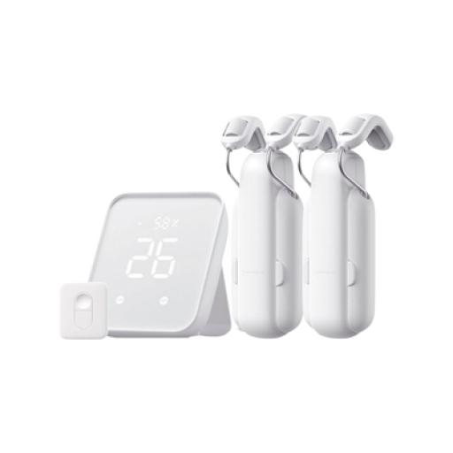 [SWITCHBOT_SWITCHBOTKHCR] SWITCHBOT KIT Controlador HUB principal para dispositivos SwitchBot, Señal Wifi y BLUETOOTH, incluye 2 motores cortinas y 1 control remoto 