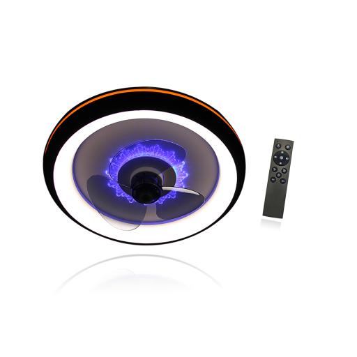 [JWJ_JLV-012] JWJ Ventilador de Techo con Luminario LED de  110 V CA 50/60 Hz /  88 W /4500 Lm / 6500 - 4 000 - 2 700 K /6 Tonos de Luz / 500 mm / 6 Velocidades / Dimeable.