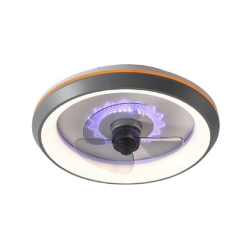 [JWJ_JLV-012] JWJ Ventilador de Techo con Luminario LED de  110 V CA 50/60 Hz /  88 W /4500 Lm / 6500 - 4 000 - 2 700 K /6 Tonos de Luz / 500 mm / 6 Velocidades / Dimeable.