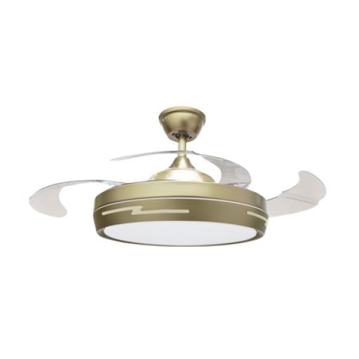 [JWJ_JLV-034] JWJ Ventilador de Techo con Luminario LED de  110 V CA 50/60 Hz /  88 W /4500 Lm / 6500 - 4 000 - 2 700 K /3 Tonos de Luz / 1075 mm / 6 Velocidades /No Dimeable.