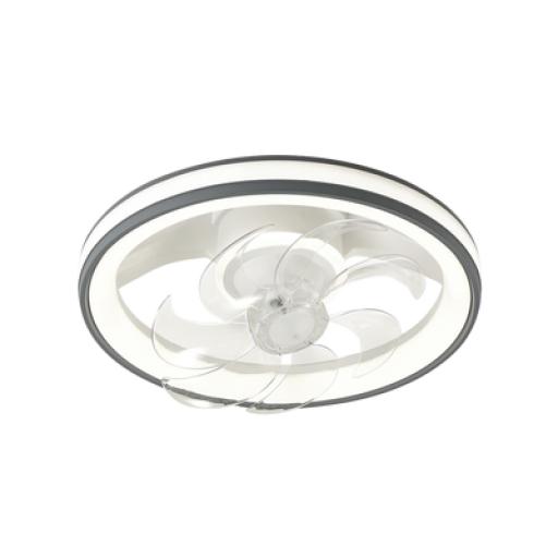 [JWJ_JLV-013] JWJ Ventilador de Techo con Luminario LED de  110 V CA 50/60 Hz /  88 W /4500 Lm / 6500 - 4 000 - 2 700 K /3 Tonos de Luz / 500 mm / 6 Velocidades / Dimeable.