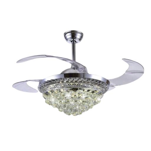 [JWJ_JLV-041] JWJ Ventilador de Techo con Luminario LED de  110 V CA 50/60 Hz /  88 W /4500 Lm / 6500 - 4 000 - 2 700 K /3 Tonos de Luz / 1075 mm / 6 Velocidades /No Dimeable.