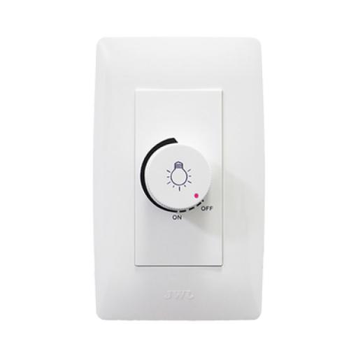 [JWJ_JTL-B72-29] JWJ Placa con Dimmer Rotativo para Lamparas Incandescentes y/o Halógeno 300W / 127 V~ 60 Hz.