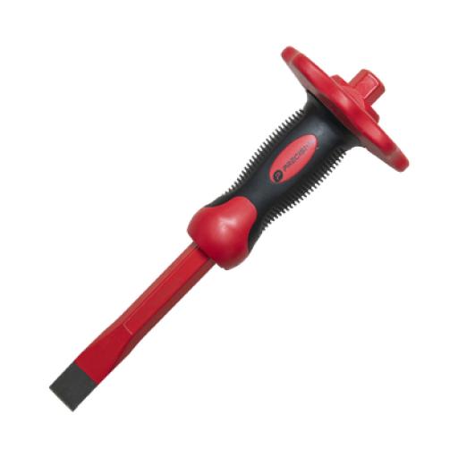 [PRECISION_PST-H04-003] Precision Cincel de Punta Plana con Protección para las Manos de 19x16x250mm