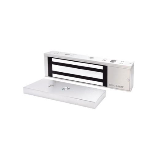 [SECO-LARM_E941SB1K2PQ] SECO-LARM CERRADURA ELECTROMAGNETICA DE 600LB EN COLOR  NEGRO CON SENSOR DE ADHERENCIA Y LED DE STATUS