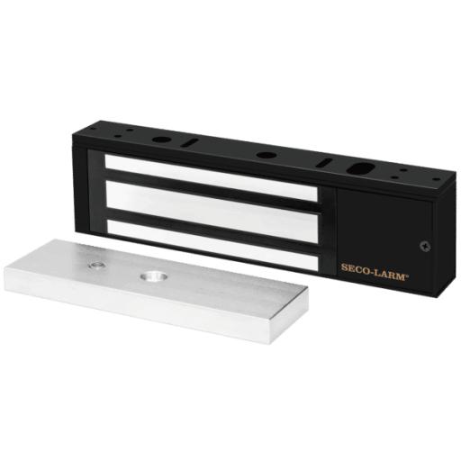[SECO-LARM_E941SB1K2PQ] SECO-LARM CERRADURA ELECTROMAGNETICA DE 600LB EN COLOR  NEGRO CON SENSOR DE ADHERENCIA Y LED DE STATUS