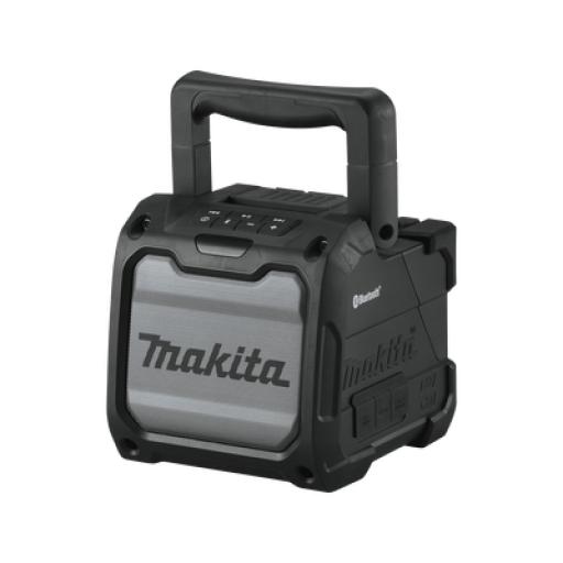 [MAKITA_XRM08B] Makita Bocina Negra Bluetooth con entrada USB, Auxiliar y Cargador, Funciona con Batería LXT de 18V o CXT de 12v (no inluidas) 