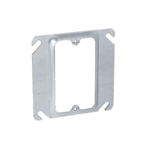 [RACO_HUB-771] Raco Sobretapa Cuadrada de 4" de Acero Galvanizado con realce de 1/4".