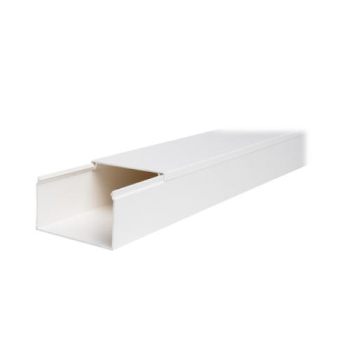 [THORSMAN_TMK-4577] Thorsman Canaleta TMK-4577 Color Blanco de PVC rígido Auto Extinguible, para uso en interiores, con un largo de 2.5 metros (5500-01250)