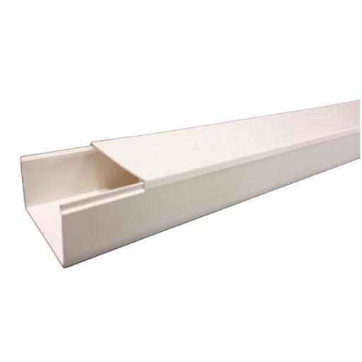 [THORSMAN_TMK-4577] Thorsman Canaleta TMK-4577 Color Blanco de PVC rígido Auto Extinguible, para uso en interiores, con un largo de 2.5 metros (5500-01250)