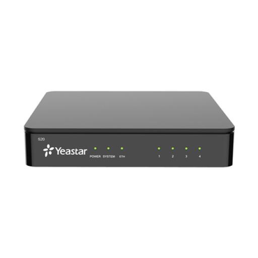[YEASTAR_S-20] YEASTAR Conmutador IP SIP Yeastar para PYMES / 20 extensiones/ 10 llamadas simultaneas/ 2 puertos FXO