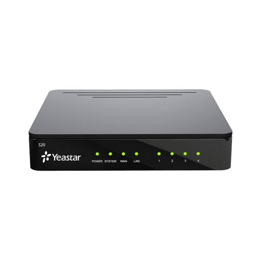 [YEASTAR_S-20] YEASTAR Conmutador IP SIP Yeastar para PYMES / 20 extensiones/ 10 llamadas simultaneas/ 2 puertos FXO