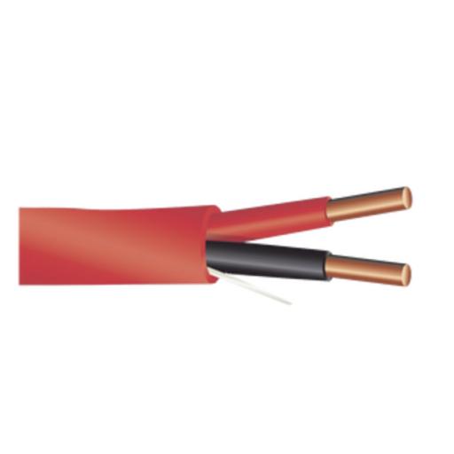 [LINKEDPRO_LP218-FIRE] Linkedpro Alambre de Alarma contra Incendios - Bobina de 305 Metros: 2 x 18 AWG, Rojo, Tipo FPLR, (UL) FT4, Ideal para Sistemas de Detección y Evacuación de Incendios