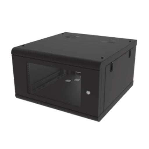 [LINKEDPRO_SR-1906-GN2G] Linkedpro Gabinete de Pared con Puerta de Cristal Templado, 635 mm de Profundidad, 6U Rack de 19'', Acero Reforzado